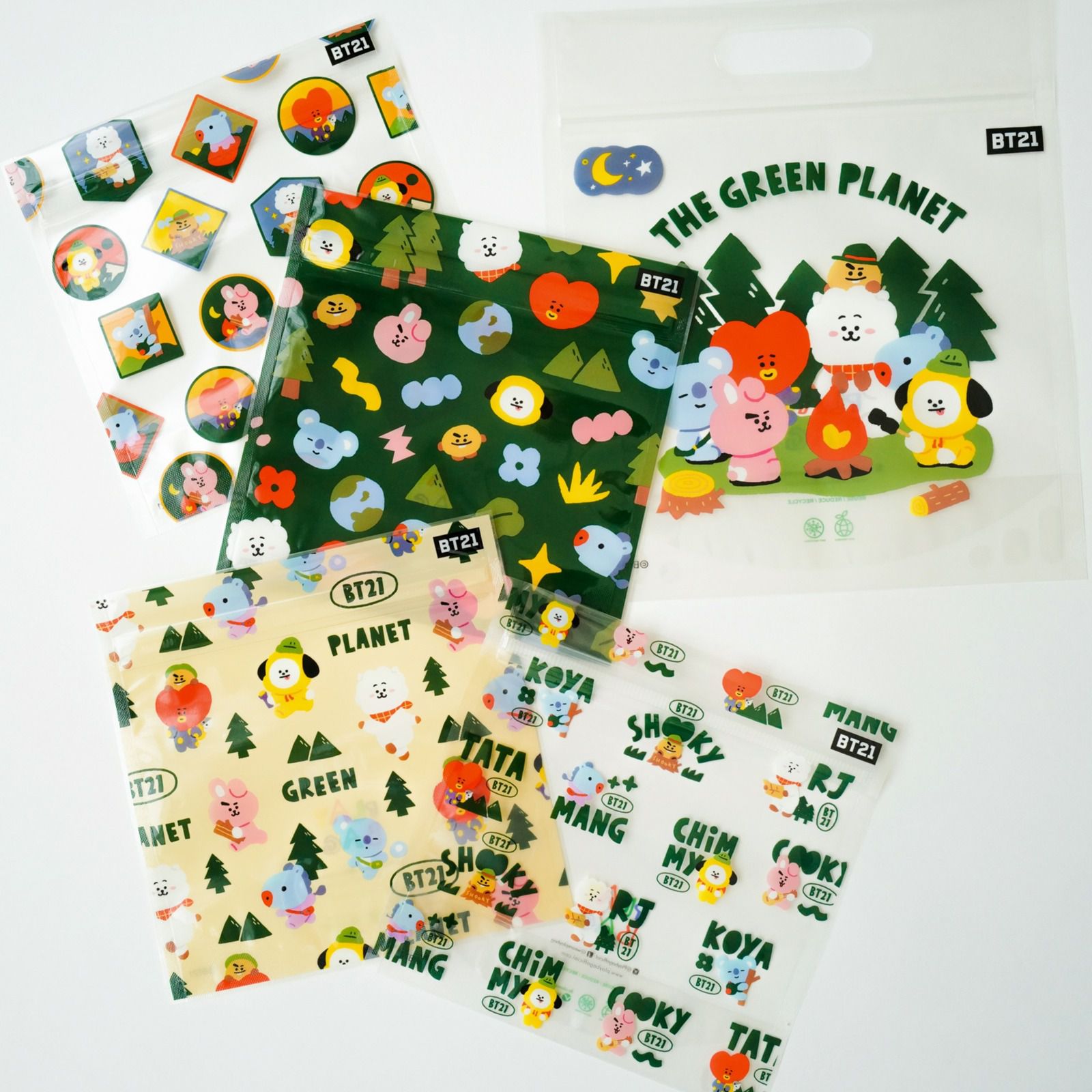 BT21新上市！【PlayBag 瘋狂小袋】抗菌繽紛夾鏈袋/密實袋