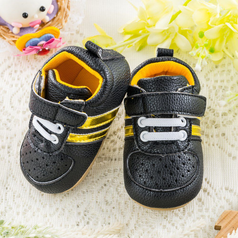 nikokids - 軟Q底學步鞋-黑色(SG571)