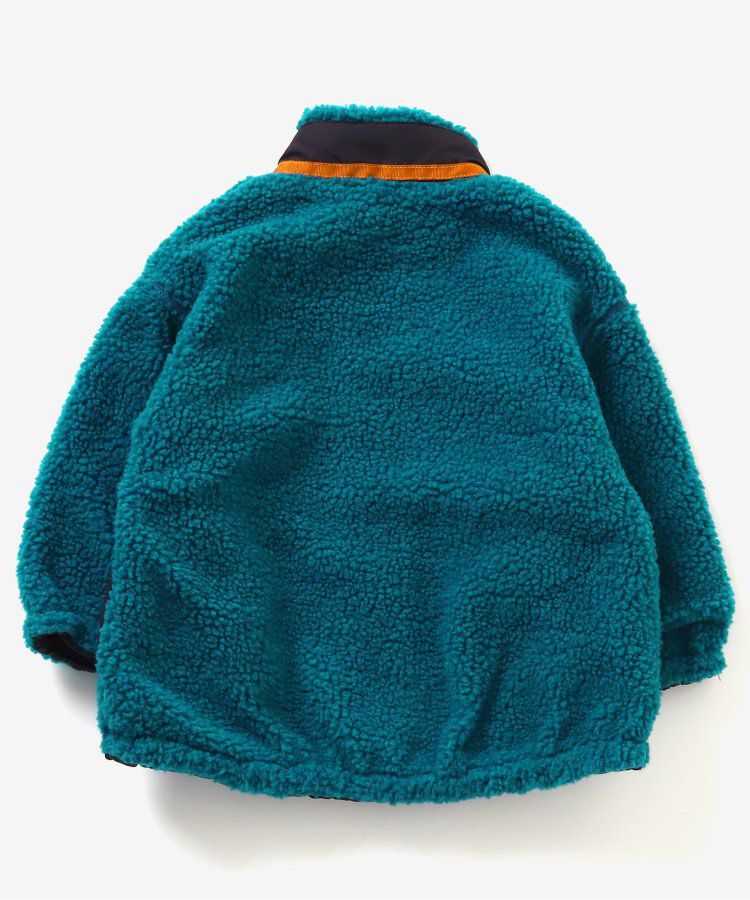 日本 BREEZE - 異材質雙面穿帥氣感外套-黑