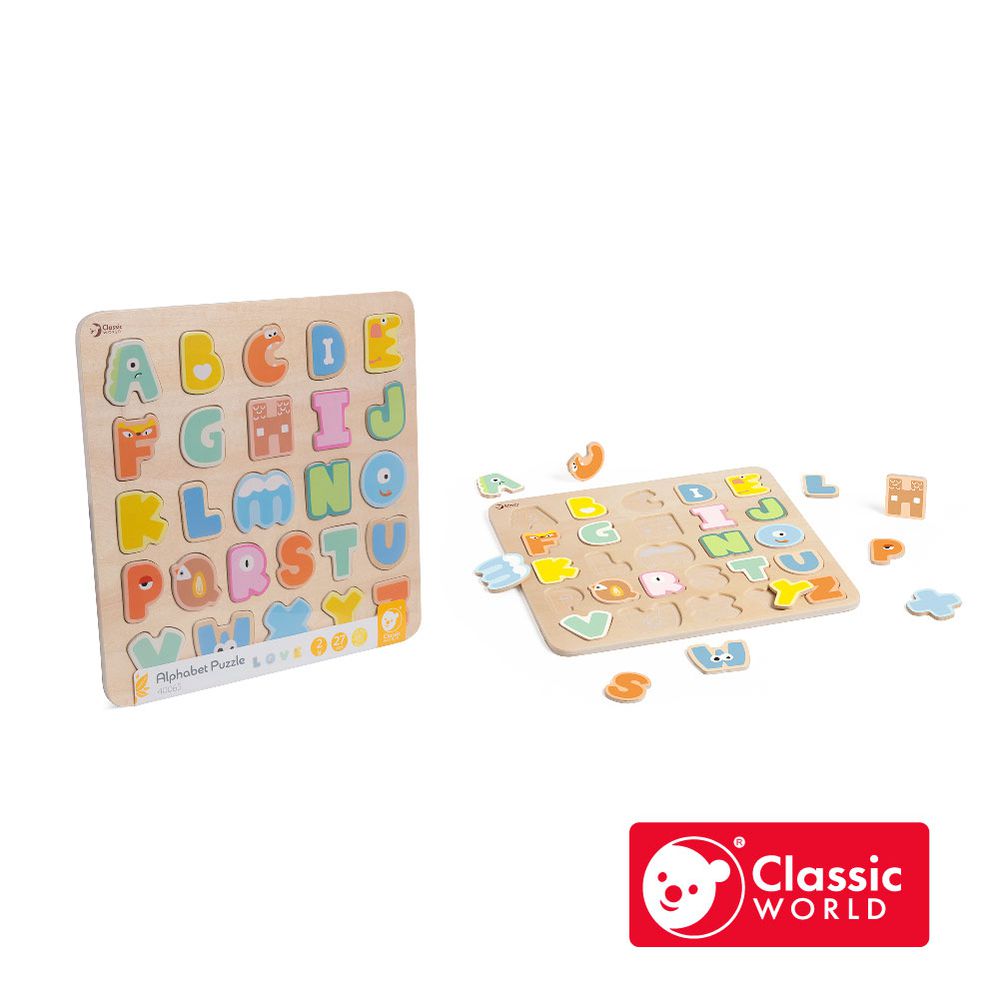 木製字母拼拼樂《40065》