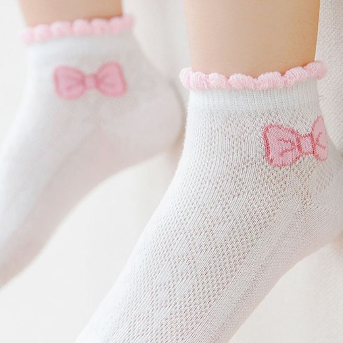 腳ㄚ子 - 幼/兒童透氣網眼襪 童襪 襪子 棉襪 兒童襪-草莓蜜糖