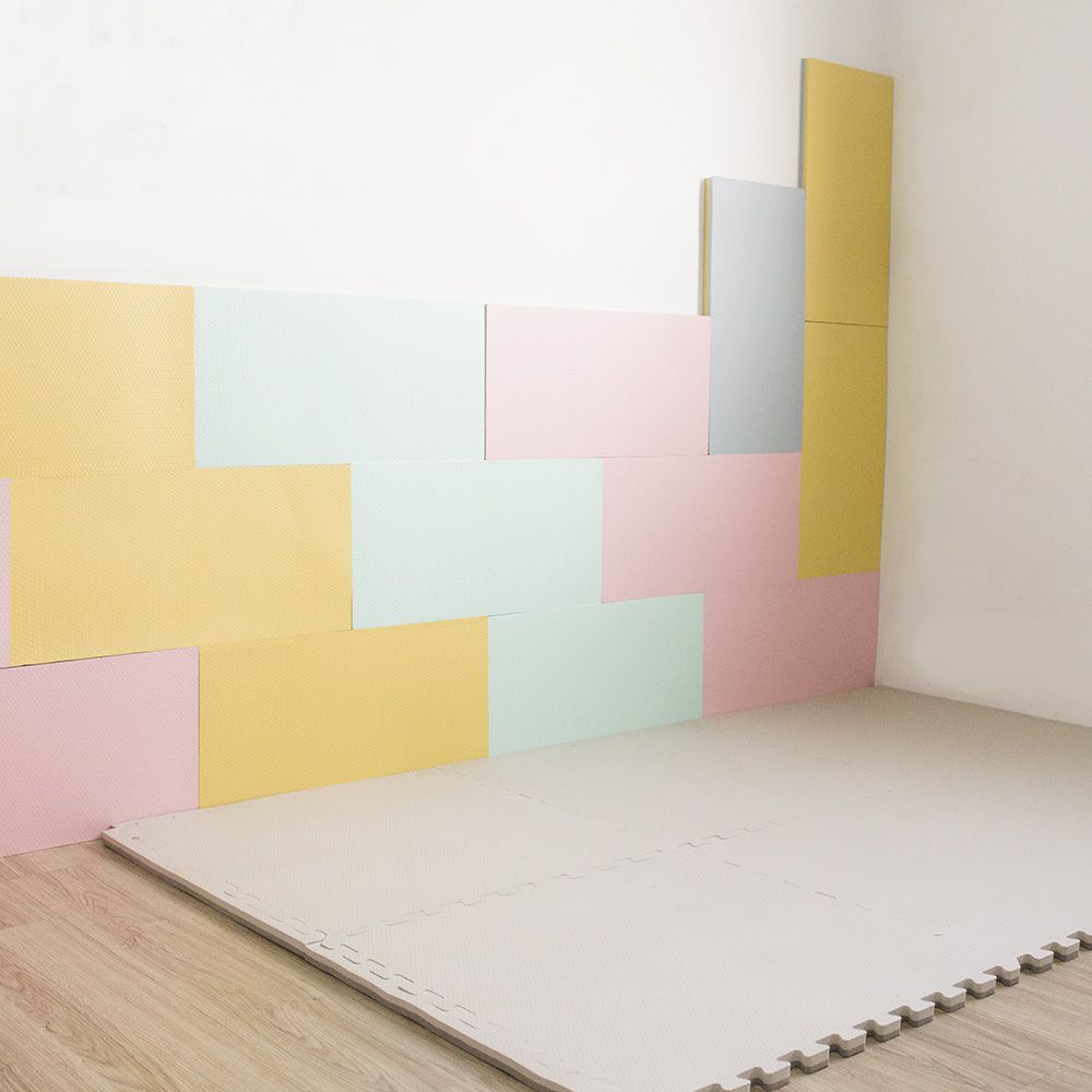 Pato.Pato - EVA無毒防撞壁貼-可可奶茶 (28cm*56cm*2cm)-一包6片裝