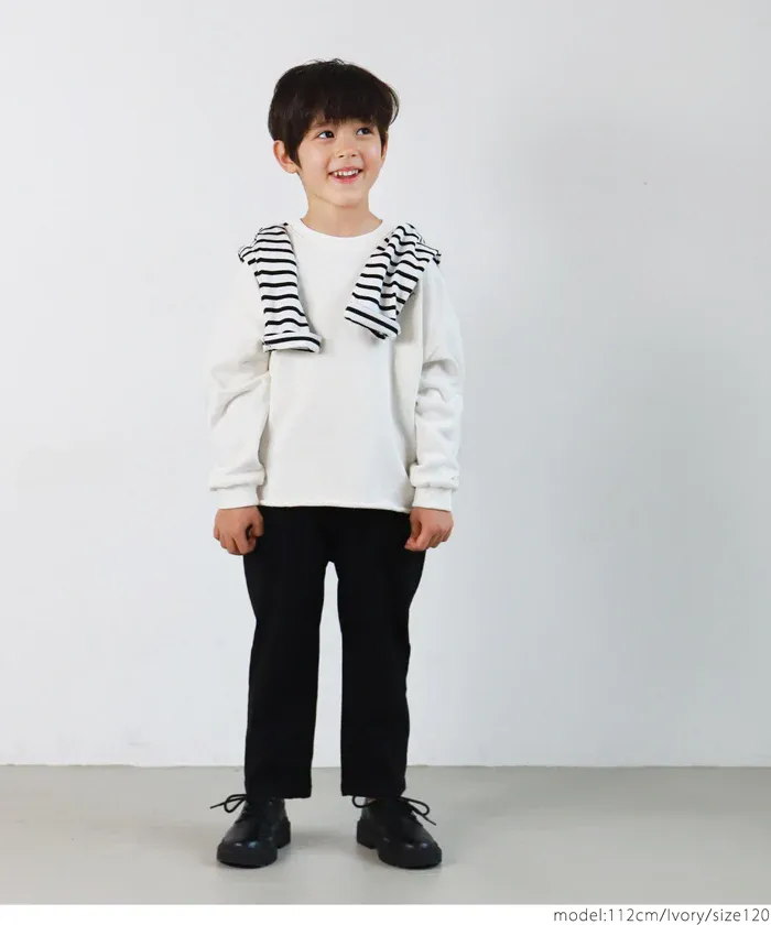 日本 COCA - 定番美式復古LOGO大學T-孩子-淺綠