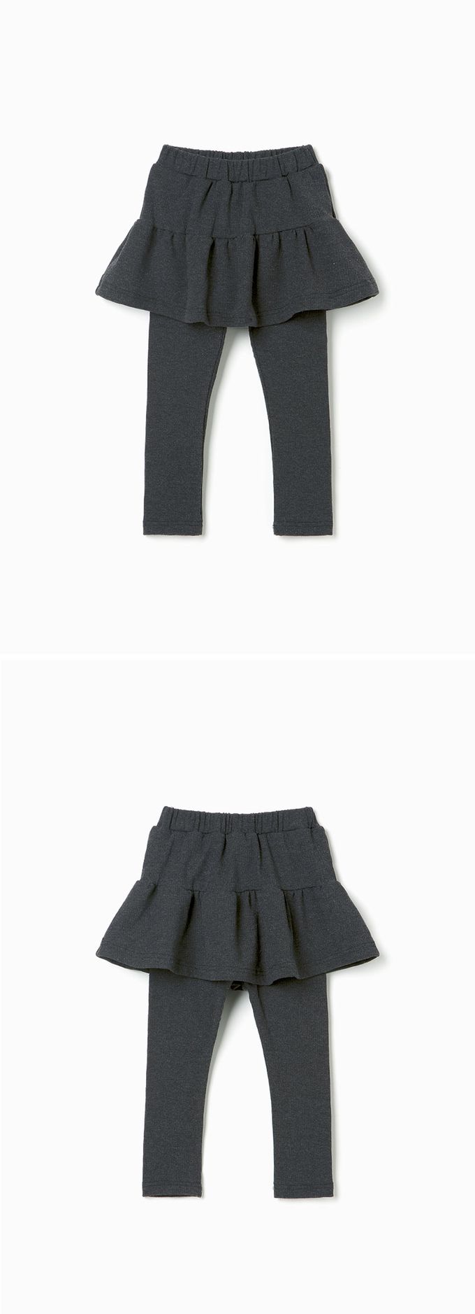 韓國 OZKIZ - (內裡磨毛)百搭彈性內搭褲裙-象牙白