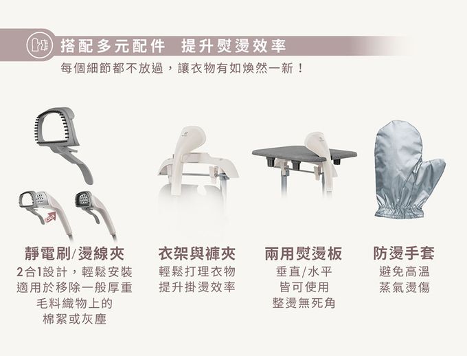 Electrolux 伊萊克斯 - 1600瓦 UltimateCare 700 掛燙機-燕麥白