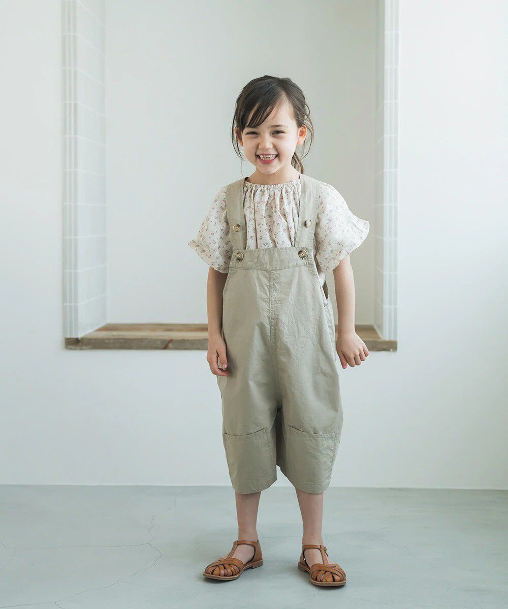 日本 riziere - 清新小碎花澎澎短袖上衣-玫瑰