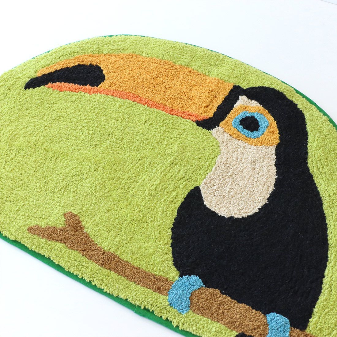 日本 TOMO - 動物系 短絨吸水腳踏墊/地墊-小文鳥 (約65×42cm)