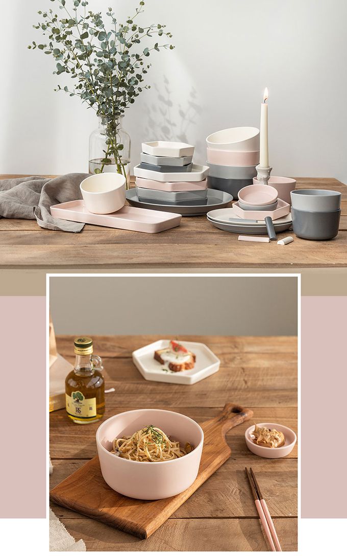 韓國 SSUEIM - Mariebel系列莫蘭迪陶瓷湯碗16cm (奶油白)