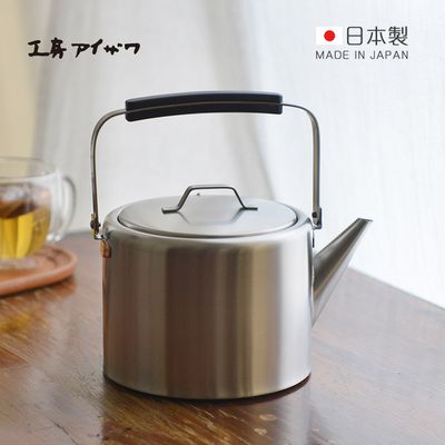 日本相澤工房 AIZAWA - 日本製18-8不鏽鋼直筒燒水壺(霧面)