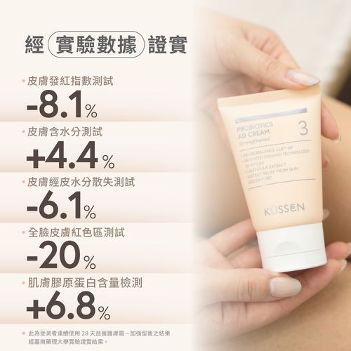 【KÜSSEN 葵森】益菌護膚霜-加強型 50ml｜無香 益生菌 神經醯胺 敏感肌易敏肌乾肌 嬰兒寶寶乳液乳霜 臉/身體