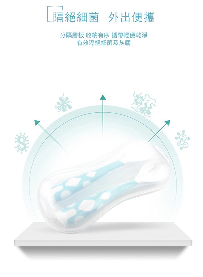 EXPECT - 彎彎叉匙組-藍色