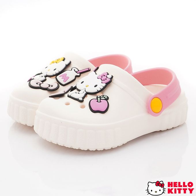 HELLO KITTY - HELLO KITTY-可愛休閒涼拖鞋-823609白(中小童段)-涼拖鞋-白