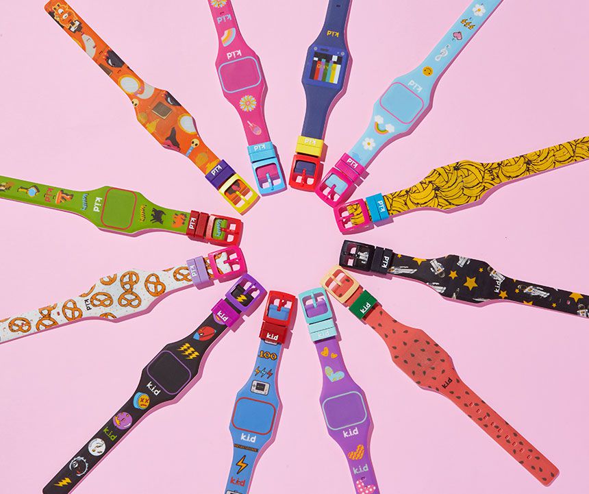 韓國 bigkid - 香香LED電子錶-深藍(橘子香)