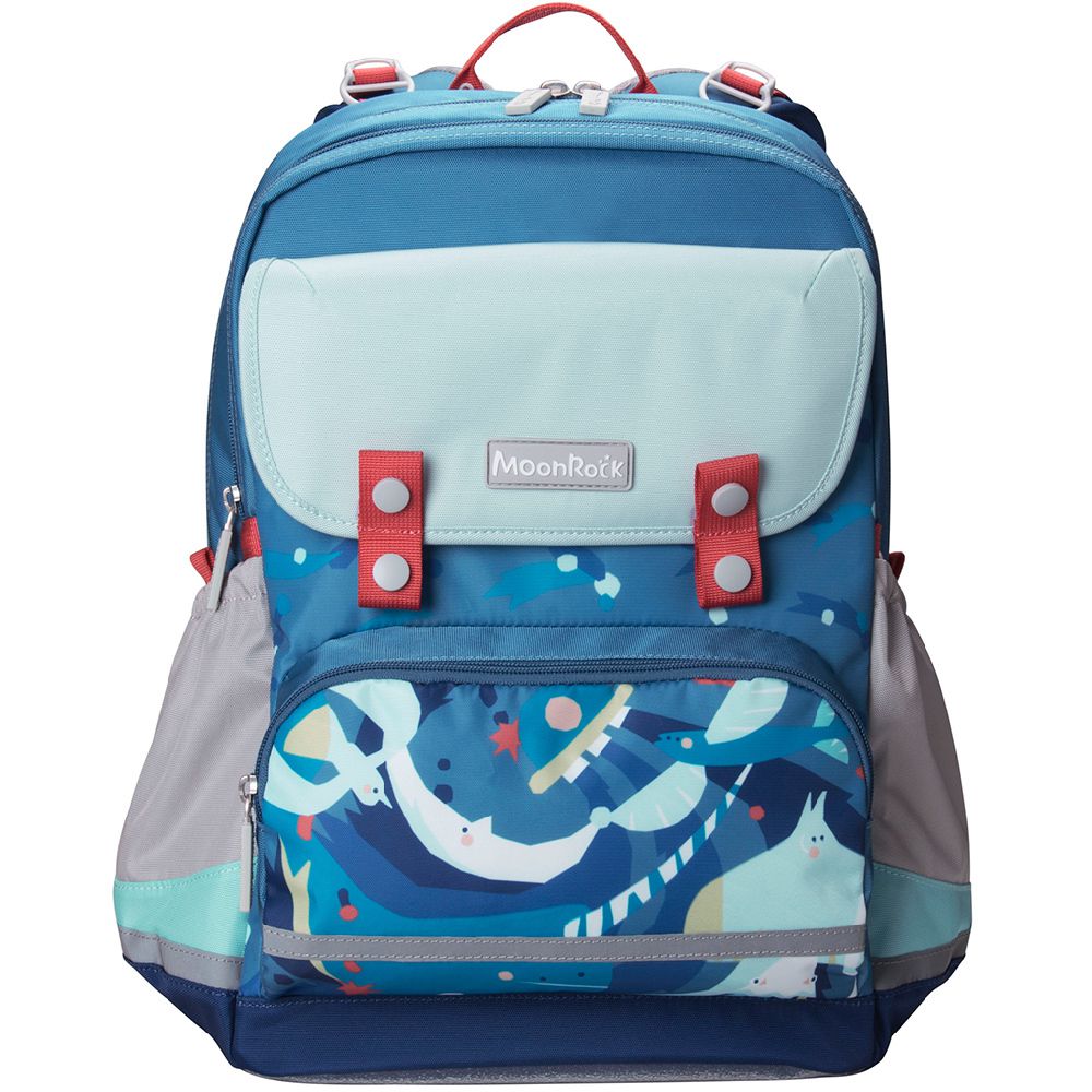 MoonRock - 護脊書包-SP200P 太空漫遊-藍色成長型護脊書包 建議身高120-160cm-21L