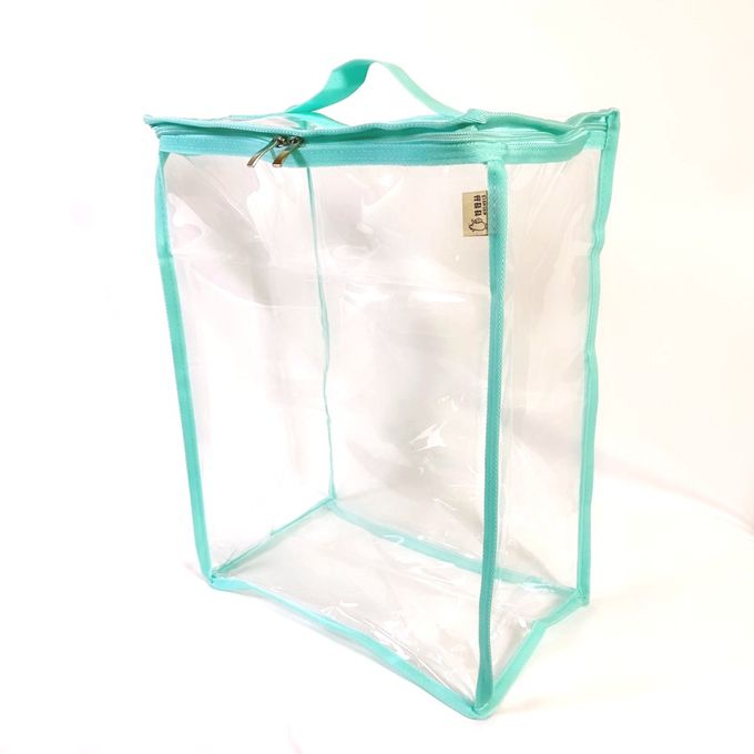 妞妞絲 - 透明收納袋-薄荷綠 (L)