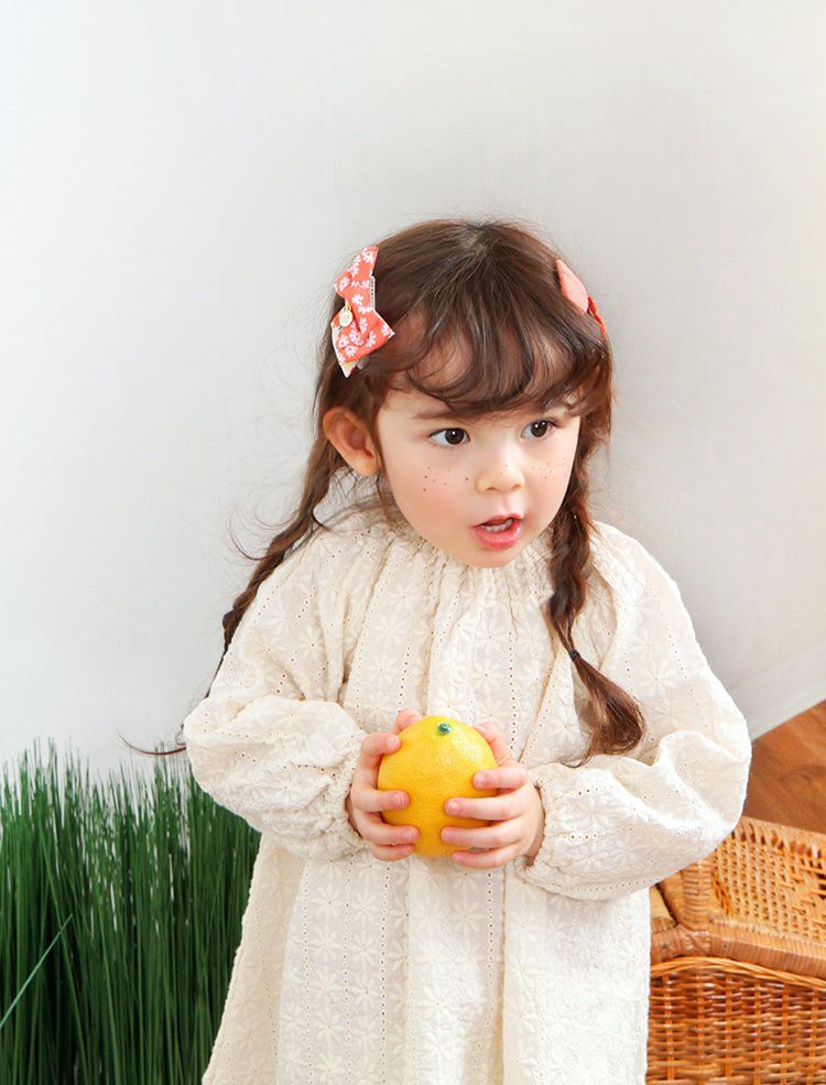 韓國 Babyblee - 雛菊花朵髮夾/髮飾4入組-芥末黃