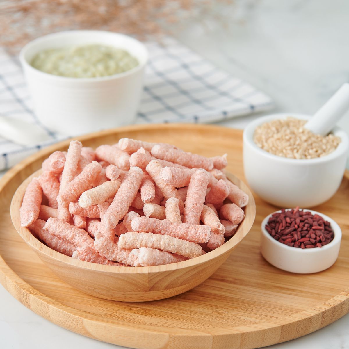 芽米寶貝 - 棒狀米餅（紅麴）-5m+-常溫-50g/包