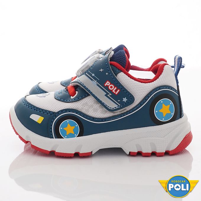 台灣製波力電燈運動童鞋(中小童段)-運動鞋-藍