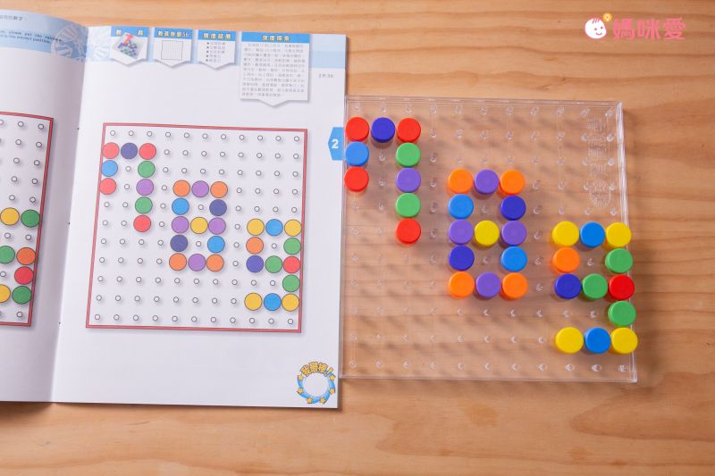 資優數學 - 親子金版1-6冊全系列-6盒教材+教具(透明百格盤)