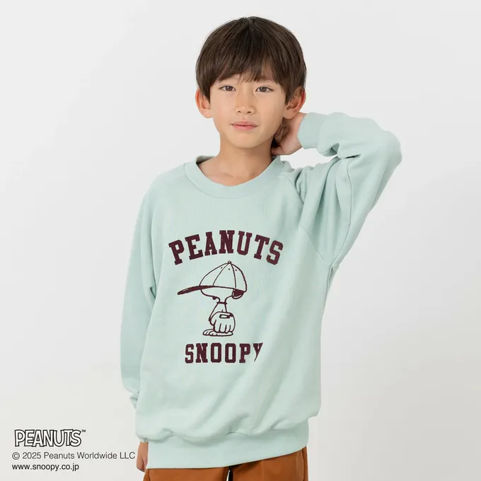 日本 Chil2 - 限定聯名 史奴比縮口長袖上衣-立體刺繡OLAF-燕麥