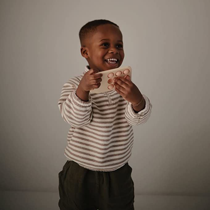 美國 Mushie - 手機按壓玩具-腮紅