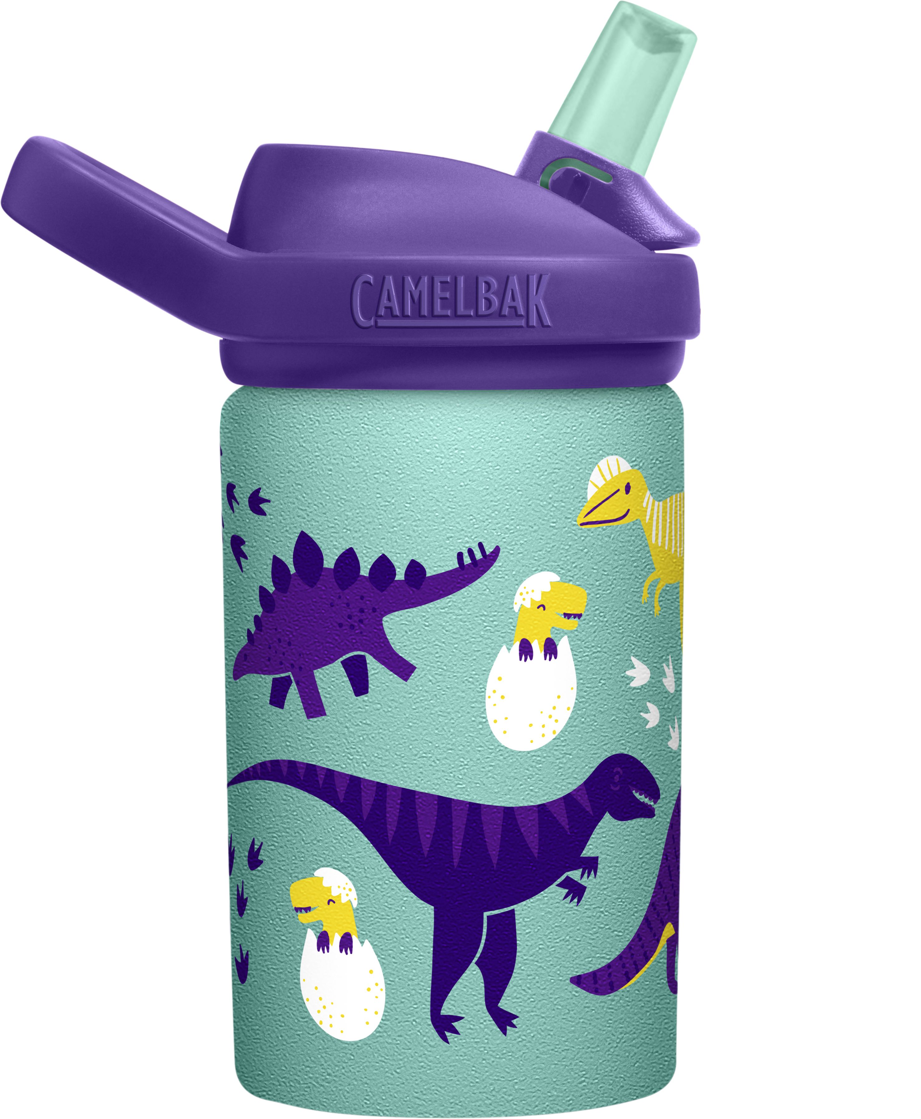 CamelBak - EDDY+ 兒童吸管單層不鏽鋼水瓶-恐龍寶寶-400ml