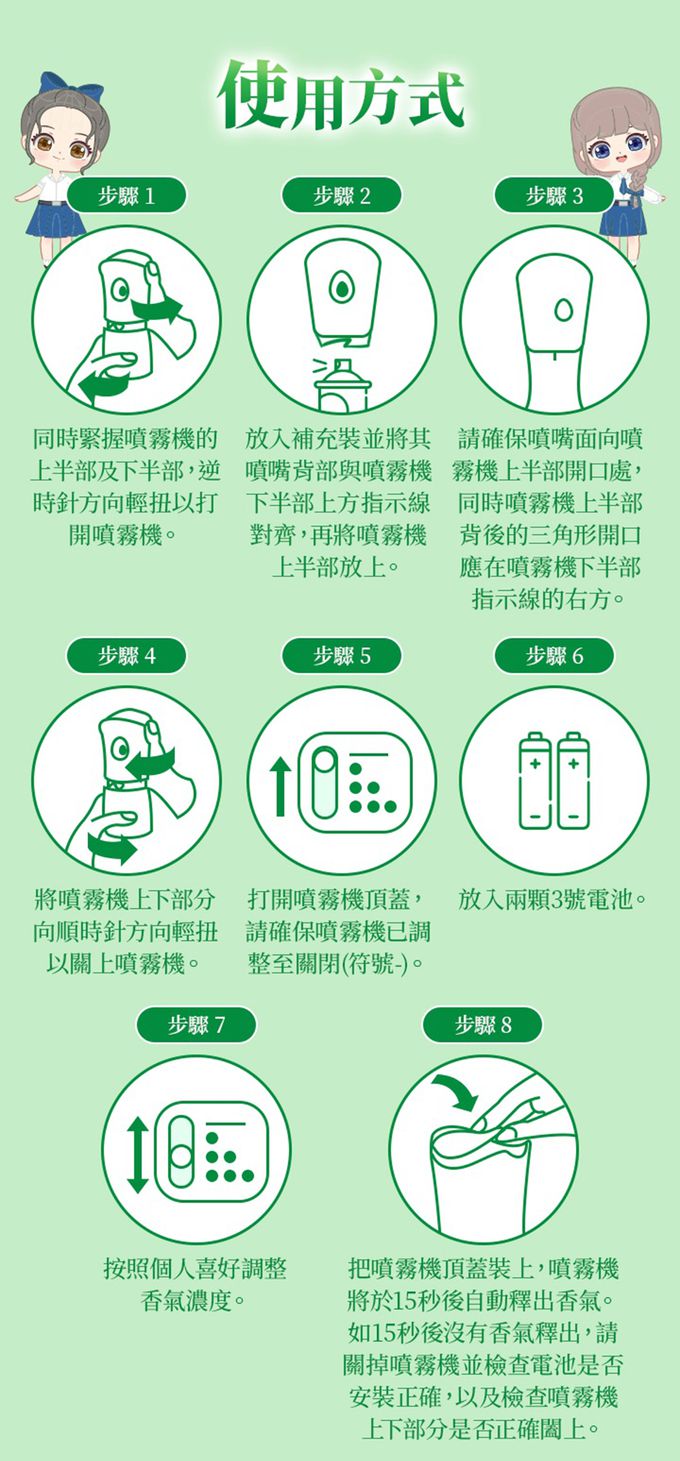 Airwick 喜詩 - 香氛自動噴霧機-香甜薰衣草-175g