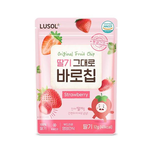 韓國 LUSOL - 水果乾(12m+) (草莓)-12g