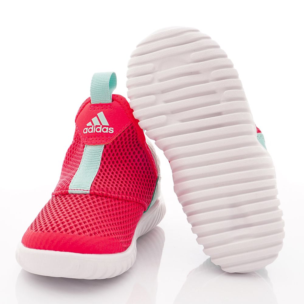 adidas - 愛迪達童鞋-襪套輕便慢跑鞋(中小童段)-紅藍