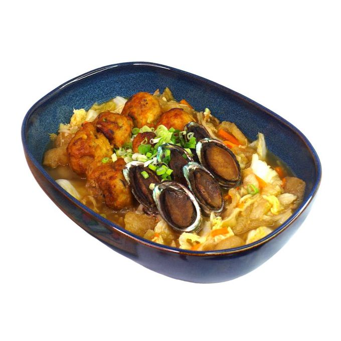 MODACore 摩達客 - 維納斯母親節海陸套餐-鮑魚肉丸海陸白菜美人鍋、富貴蹄膀護膚滷、燴灼白蝦佐洋蔥