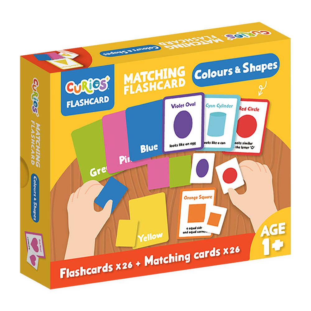 英文配對認知遊戲卡-顏色形狀