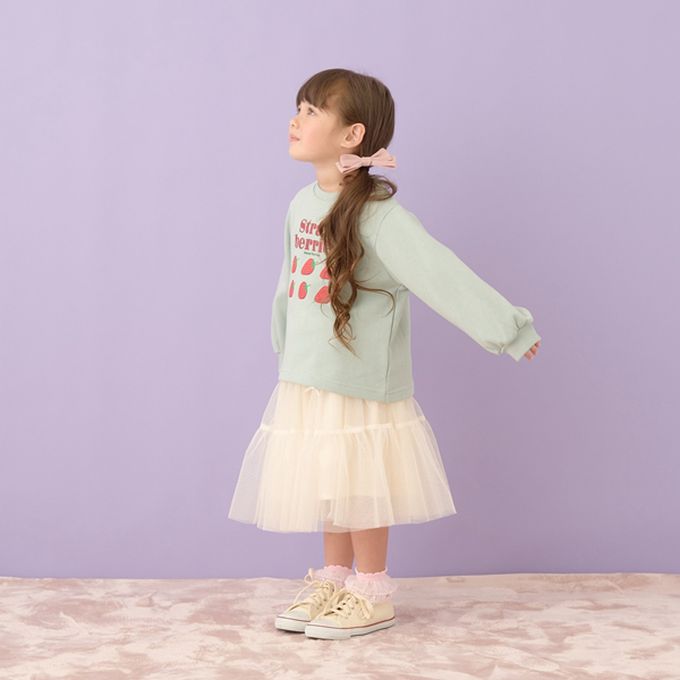 日本 Lycee mine - 百搭印花休閒長袖上衣-Lovely Day-杏