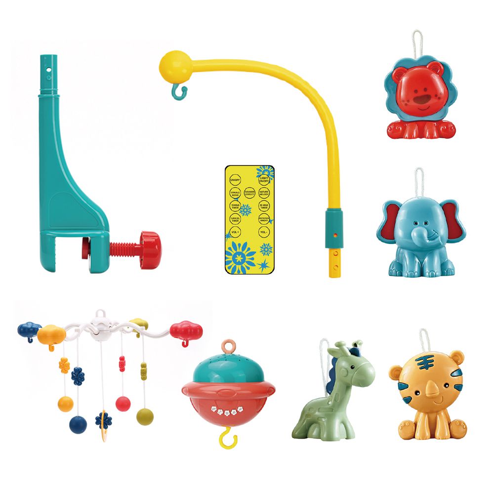 CuteStone - 幼兒動物造型音樂旋轉床鈴玩具(嬰兒床音樂鈴)