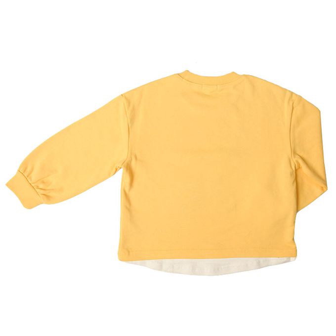 akachan honpo - 假兩件休閒上衣-史努比-黃色