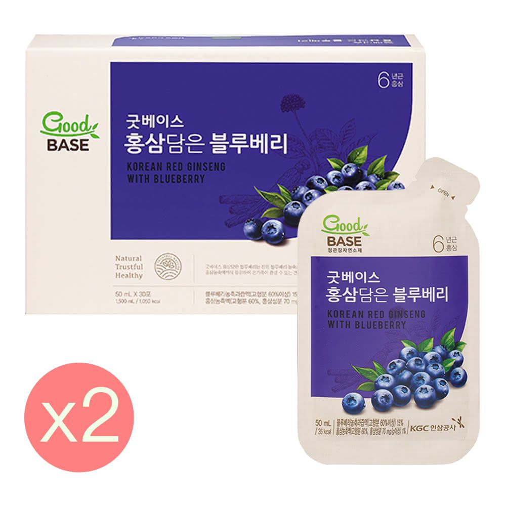 高麗蔘藍莓飲-50mlX30入X 2盒