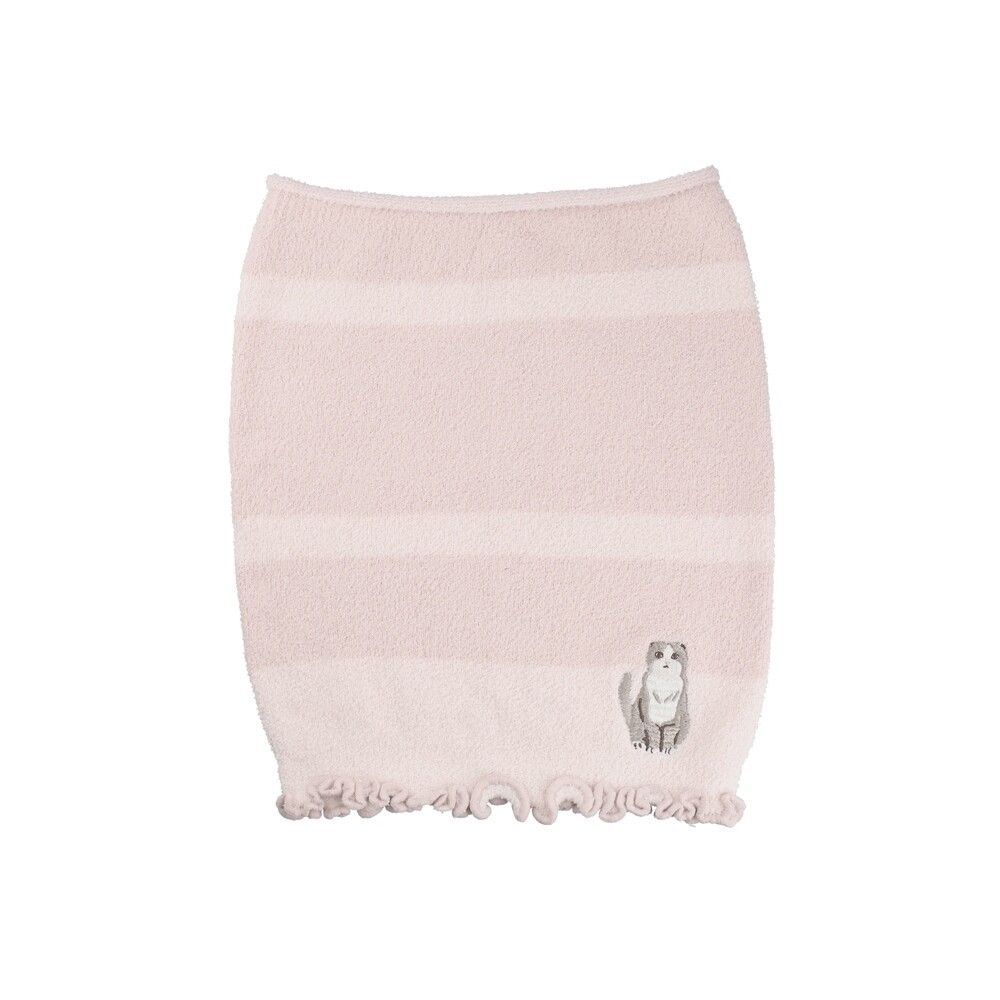 彈性針織保暖腹卷/肚圍-貓咪-粉紅 (約30x26cm)