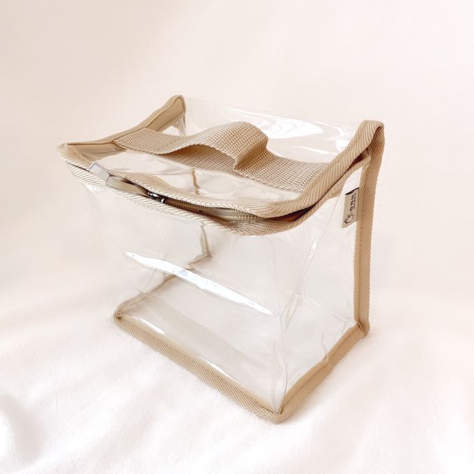 妞妞絲 - 透明收納袋-奶茶色 (XS)