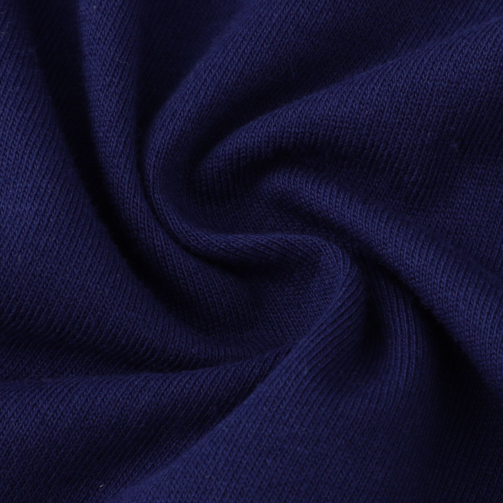 Jumping meters - 棉質圓領長袖連身洋裝-碎花兔兔-深藍色