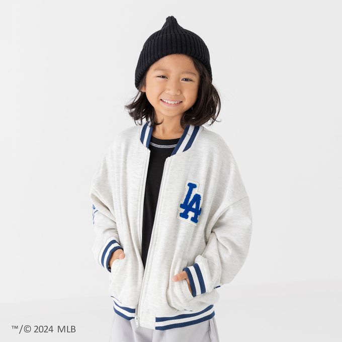 日本 Chil2 - MLB聯名 刺繡logo保暖運動外套-波士頓紅襪-海軍藍