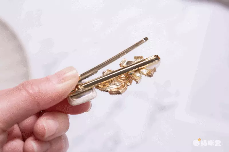 浪漫山茶花髮邊夾