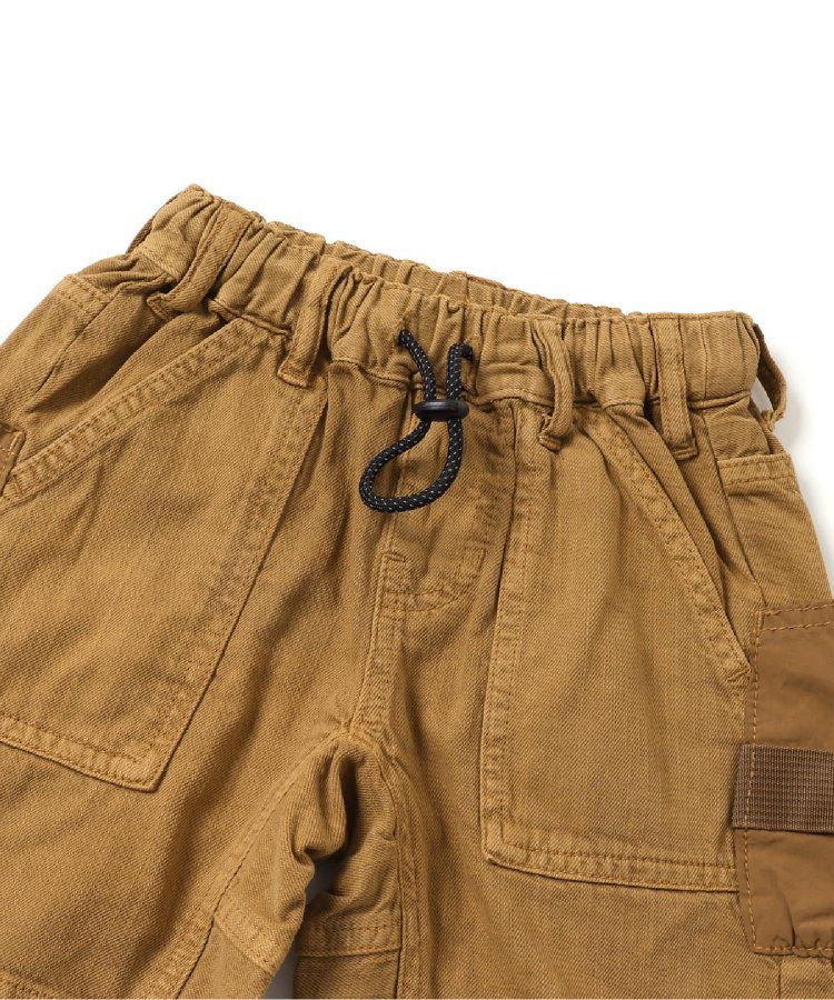 日本 BREEZE - 大口袋工裝風帥氣短褲-黑白條紋