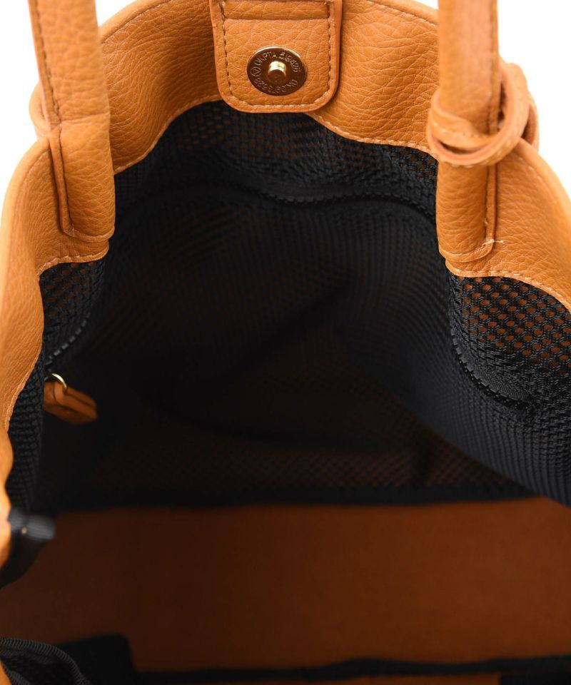 日本 COOCO - 簡約抓皺大容量肩背包-水藍 (37x33.5x10cm)