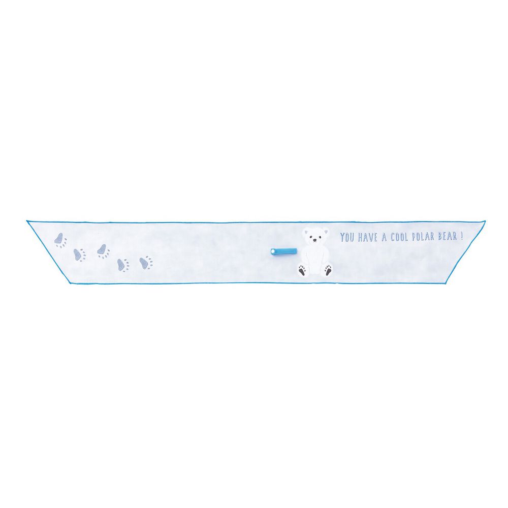 日本 TOYO CASE - -3度抗UV吸水涼感領巾-小白熊 (14x122cm)