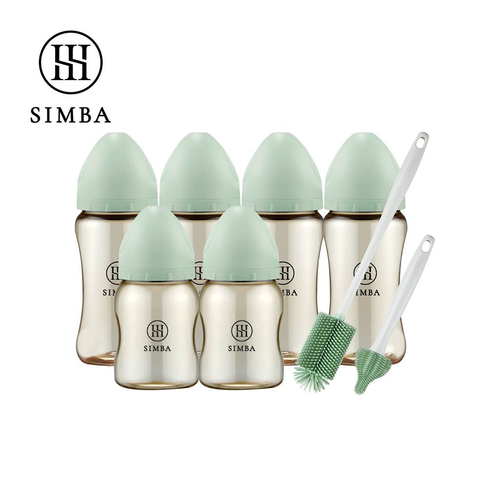 深入各種瓶！蘊蜜鉑金PPSU寬口奶瓶極淨組-小流量新生適用-綠沐