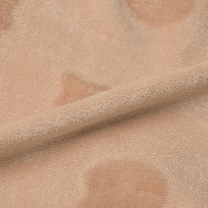 akachan honpo - 長袖休閒上衣-圖案 刷毛-淺卡其色