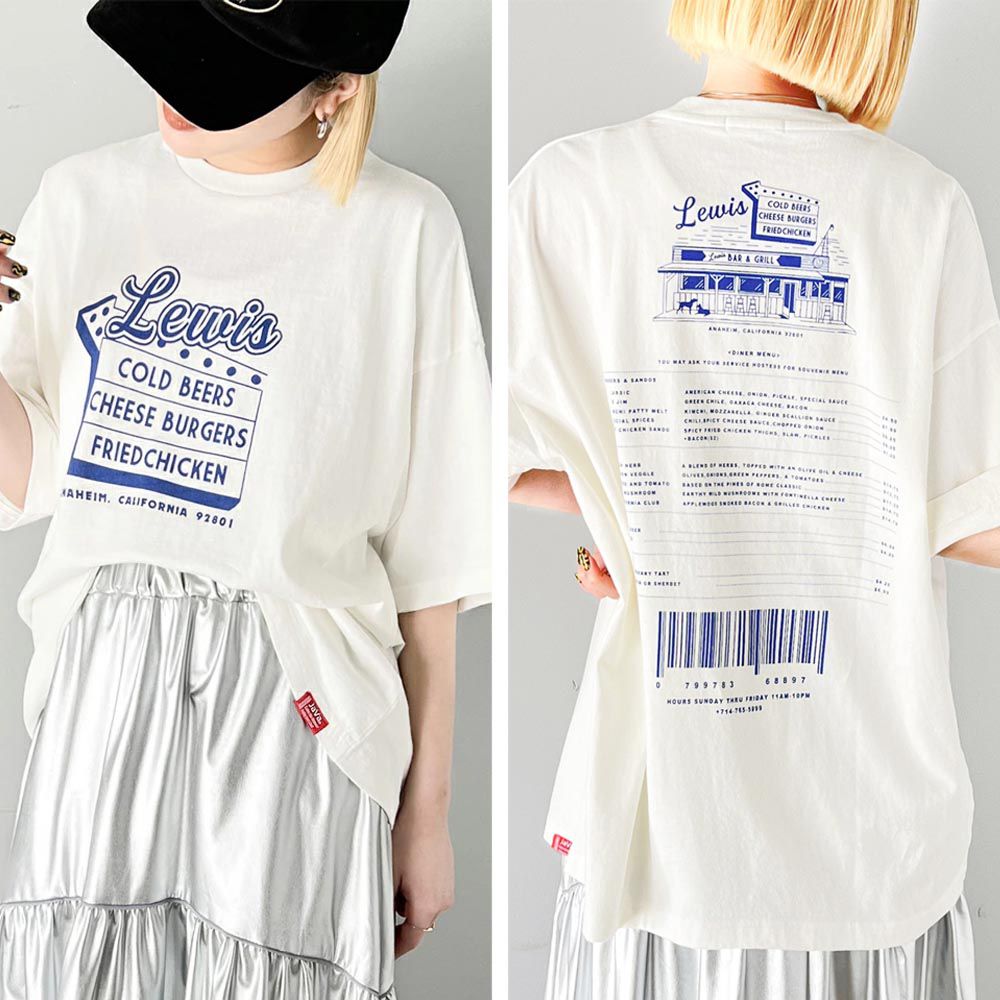日本 Classical Elf - Java 美式復古雙面印花純棉T恤-白