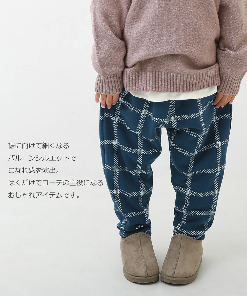 日本 devirock - RICH WARM 刷毛保暖哈倫寬鬆長褲-豹紋-杏