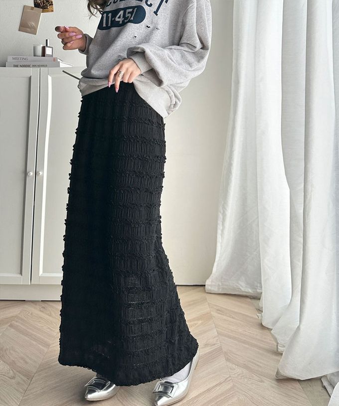 日本 Classical Elf - 立體優美蕾絲合身開叉長裙-象牙白