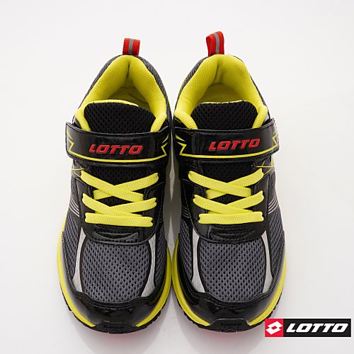LOTTO - 樂得-競速避震跑鞋款-童鞋(中大童段)-運動鞋-黑瑩光綠