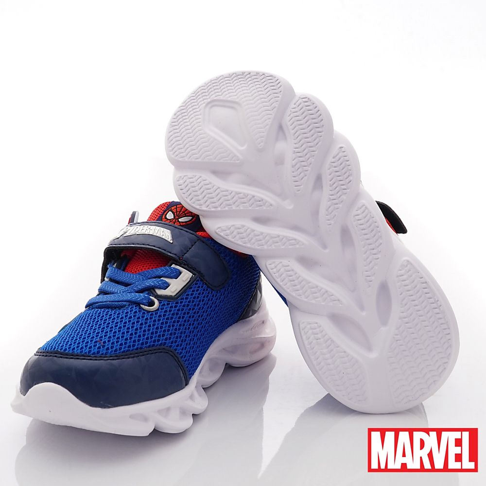 漫威MARVEL - 漫威蜘蛛人電燈運動鞋(中小童段)-運動鞋-藍紅